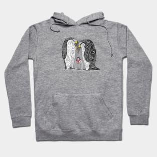 Swirly Penguin Family Hoodie